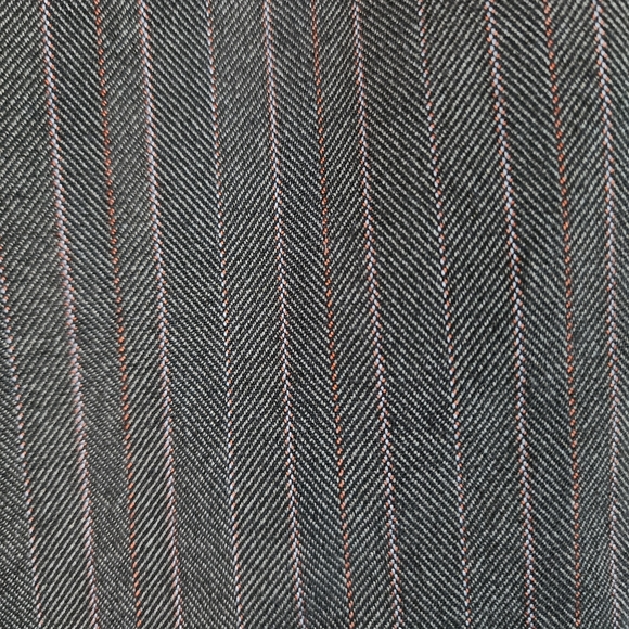 Alfani Size 4 Herringbone Pinstripe Brown Bermuda Shorts - Picture 2 of 6